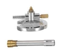 BUGUUYO Thickened Stainless Steel Alcohol Burner with Flame Stabilizer and Needle Valve Airtight Lab Heating Equipment for Propane Natural Gas Scientific Experiment Accessory