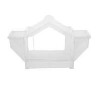 BUGUUYO Transparent Window Bird Feeder Outdoor with Strong Suction Cups Weather-resistant Plastic Birdhouse for Birds Spacious Entrance Clear View in Garden