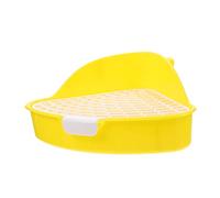 BUGUUYO Triangle Litter Box for Pets Potty Trainer Fixed Lock Design for Indoor and Outdoor Use Helps Develop Toilet Habits for and Guinea Pigs