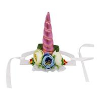 BUGUUYO Unicorn Cosplay PET Hat for Puppy Cat Dog Pink Horn S Soft Cloth Party Costume Birthday Halloween Photo Shoot