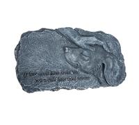 BUGUUYO Unique Pet Tribute Statue Resin Angel Dog Memorial Stone Memorial Plaques for Pets
