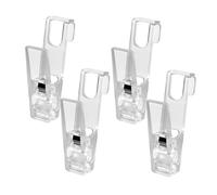 BUGUUYO Versatile Laundry Hooks Clips 4pcs Boot Hangers for Hanging Clothes Towels Shower Curtain Bath