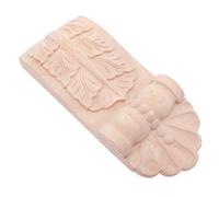 BUGUUYO Vintage Carved Wood Corbels Solid Wood Mantel Brackets for Kitchen Island Fireplace Shelf Support Unfinished Decorative Applique for Cabinet Trim Doorway Arch Classic Architectural
