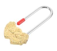 BUGUUYO Vintage Swan Pattern Decorative Metal Padlock for Lovers with Key, Travel Wish Lock in Russian-Style Gold, Romantic Wedding and Tourism Security Accessory