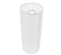 BUGUUYO Vintage Tall Cylinder Lamp Shade for Floor Lamps - Minimalist Drum Lampshade Cover in White Fabric Sturdy Iron Frame, Practical Lighting Decor for Bedroom and Office