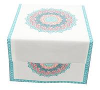BUGUUYO Washing Machine Cover Cotton-linen Protector for Home Washer Dryer Dustproof Breathable Wear Resistant Kaleidoscope Easy to Install Reusable