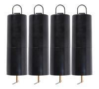 BUGUUYO Wind Chime Motor Hanging Rotating Motor Slow 4PCS Battery Powered Plastic Black for Patio and Garden Decor