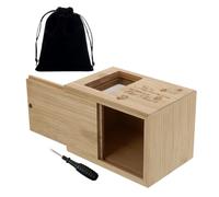 BUGUUYO Wooden Pet Cremation Urns with Built Photo Frame Solid Wood Dog and Cat Ashes Memorial Box Handcrafted Keepsake Container for Pet Funeral and Burial Protective Memorial Urn for