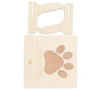 BUGUUYO Wooden Pet Sympathy Card for Dog Loss Portable Memorial Keepsake with Distinct Wood Texture Thoughtful Bereavement Gift for Women to Comfort and Remember