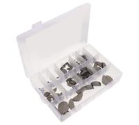 BUGUUYO Woodruff Keyway Stock Assortment Set Semi-Circular Keys with Storage Box 164pcs Carbon Steel 2-10mm for Engine Flywheels and Drive Shaft Keys for Auto Needs and Machinery Projects