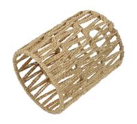 BUGUUYO Woven Rattan Lamp Shade Natural Pendant Lamp Cover Household Lampshade for Living Bedroom Cafe Decorative Lighting