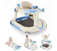BugyKido Foldable Baby Walker Height Adjustable, Push & Sit in