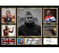 Bugzy Malone Signed Autograph Photograph Display - Perfect for Hip Hop Fans, A2 Poster + Black Frame - Limited Edition Autograph Fan Gift - Collectible Memorabilia Merchandise