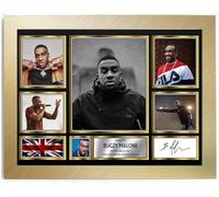 Bugzy Malone Signed Autograph Photograph Display - Perfect for Hip Hop Fans, A4 Poster + Gold Frame - Limited Edition Autograph Fan Gift - Collectible Memorabilia Merchandise
