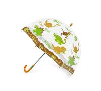 Bugzz Dinosaur Print Kids Umbrella - Clear