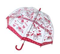 Bugzz Pony and Hearts Print Kids Umbrella - Clear