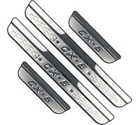 buhb 4 Pcs Car Door Sill Protector Strips for Mazda CX-5 CX5 2017 2018 2019 2020 2021 2022, Stainless Steel Auto Threshold Kick Plates Bar Guard Non-Slip Anti-Scratch Styling Accessories