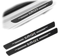 buhb 4pcs Car Door Sill Protector for Smart 453 451 450 Fortwo, Car Outer Door Sill Protector Kick Plates Carbon Fiber Scuff Guard Threshold Cover Pedal Decorative Accessories