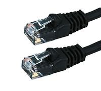 Buhbo 20ft Cat6 UTP Ethernet Network Booted Patch Cable (10-Pack), Black