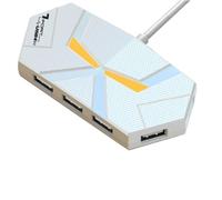 Buhdjfnke 0.6CM HUB 7-Port Expansion Splitter USB2.0 Compatible Laptop Connect Hard Drive Computer TYPE-C Stable Data Transfer