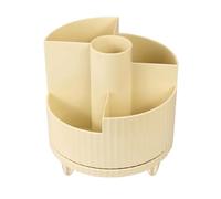 Buhdjfnke 1 Piece Makeup Brush Holder, 360° Rotating Makeup Organizer Makeup Brush Organizer Plastic Make Up Brushes Cup Makeup Brushes Holder,A