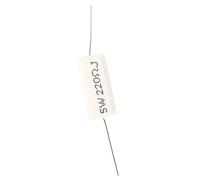 Buhdjfnke 10 Pcs Lead Ceramic Cement Power Resistor 220 Ohm 5W