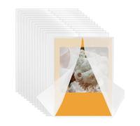 Buhdjfnke 100Pack Vellum Jackets for 5x7 Invitations,Pre Folded Vellum Wraps, Wedding Birthday Invitation Vellum Paper, Wedding