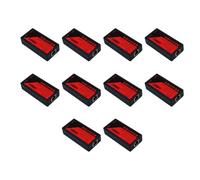 Buhdjfnke 10X 2 Port POE Extender 100Mbps with IEEE 802.3Af Standard for NVR IP Camera AP IP POE Extend 100 Meters for POE Range