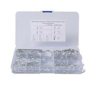 Buhdjfnke 125 Pcs R Type Spring Cotter Pin M1 M1.2 M1.5 M1.8 M2 M2.5 M2.8 M3.5 Car Heavy Duty Split Clamp Hair Clip Hitch Tractor