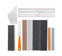 Buhdjfnke 13Pcs Guitar Luthier Tools Guitar Fret File Guitar Fret Leveling Beam Fingerboard Guard Fret Rocker Guitar Accessories