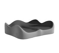 Buhdjfnke 1Pcs Memory Foam Seat Cushion - 3D Ergonomic Support, Washable Polyester, Car/Office Essentials,Black Gray