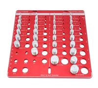 Buhdjfnke 34Hole Nut and Bolt Bolt Size and Thread Gauge Identifier,Ruler with Inches and Centimeter