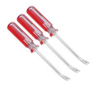 Buhdjfnke 3Pcs 4" V Curved Staple Remover, Upholstery Staple Nailer Staple Nail Tack Pulling Construction Tool