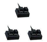 Buhdjfnke 3X 2 Keys Macro Programming Keyboard RGB Mini Keyboard Gaming Drawing Red Switch Custom Keyboard OSU Gaming Keypad,Black