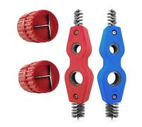 Buhdjfnke 4 Pieces Copper Pipe Cleaner and Reamer Value Set- Copper Pipe and Cleaner Reamer,4-in-1 Pipe Deburring Brush Tools