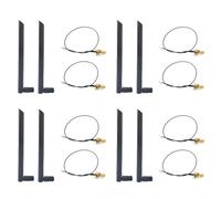 Buhdjfnke 4X Dual Band 6Dbi Wireless WiFi Antenna RP-SMA+MHF4 Pigtail Cable for AX200 NGFF M.2 Wireless Card WIFI/WLAN Modules