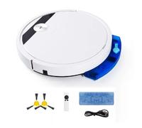 Buhdjfnke 5-In-1 RS800 with Remote Control Super Quiet Smart Robot Vacuum Cleaner Wet&Dry Mopping Floor Home Appliance Easy Install Easy to Use White,A