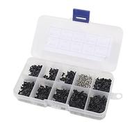 Buhdjfnke 500Pcs M2 M2.5 M3 KM Screw Flat Head Screws Laptop Notebook Screws Set Kit For Computer Small Screw