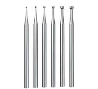 Buhdjfnke 6 Pcs Open Mouth Cup Burr - 3/32 Inch Shank Jewelry Setting Cup Burs Wire Rounder Bits Lapidary Making Bits (008-023)