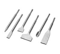 Buhdjfnke 6pcs SDS Plus Chisels Chisel Set with SDS Plus Shanks High-Quality 40CR Steel Masonry Chisel Professional Tile Removal Tool Home Improvement and Masonry Demolition Customer Demand