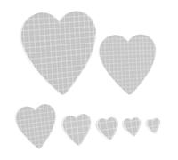 Buhdjfnke 7 Pieces Acrylic Stamp Blocks Set Clear Stamping Blocks Tools with Grid, Decorative Stamp Blocks