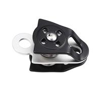 Buhdjfnke Arborist Tree Climbing Rescuer Hauling Rigging for Progress Capture System 40kN Micro Double Pulley Minding Ball Bearing