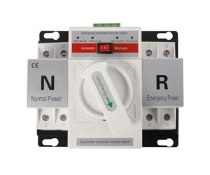 Buhdjfnke Automatic Transfer Switches 110V 220V 2P 63A Mini Dual Power Toggle Controller Change-over Switch Self-Resetting Conversion Device Cast