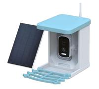 Buhdjfnke Bird Feeder Video Camera with Solar Panel WiFi Wireless Outdoor Solar Camera Motion Detection Bird Watching Camera