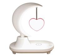 Buhdjfnke Bluetooth Speaker Led Bedside Atmosphere Lamp Mobile Phone Wireless Charging Smart Gift Valentine,Love Hearts