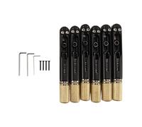 Buhdjfnke Brass for 6 String Electric Guitar Headless Bridge Components Headless Guitar Parts