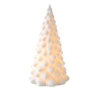Buhdjfnke Ceramic Christmas Tree with Light, Vintage Porcelain Lighted Decor for Holiday B
