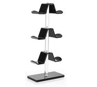 Buhdjfnke Controller Holder Headset Stand 3 Tier,Adjustable Acrylic Gaming Controller Stand for Universal Headsets and Controllers