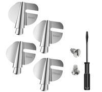 Buhdjfnke Curved Hemming Foot Presser Foot 4 Sizes Wide Narrow Sewing Machine Presser Foot Set (4Pcs 4/6/8/10mm)