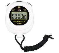 Buhdjfnke Digital Stopwatch Timer Professional Handheld LCD Chronograph Sports Stopwatch Sports Training Kitchen Timer White